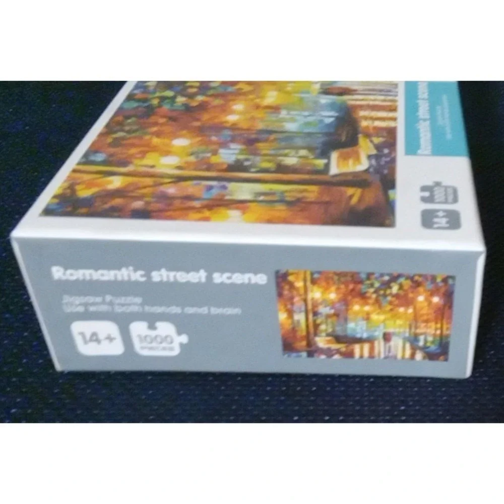 Romantic Street Scene Jigsaw Puzzle 1000 Piece 425x30mm Vibrant For Ages 14+